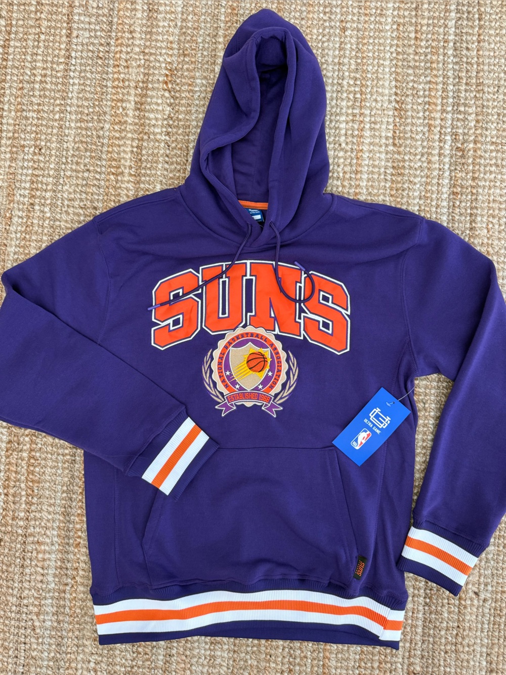 NBA Phoenix Suns Purple and Orange Pullover Hoodie